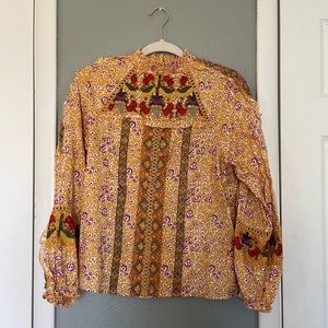 Embroidered Anthro Top